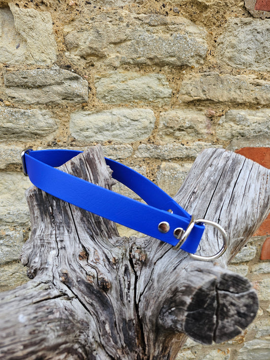 Royal Blue - Waterproof BioThane© safe-stop Slip Dog Collar
