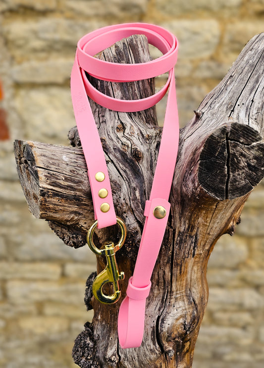 Baby Pink - Waterproof BioThane® Horse break-away Lead Lines