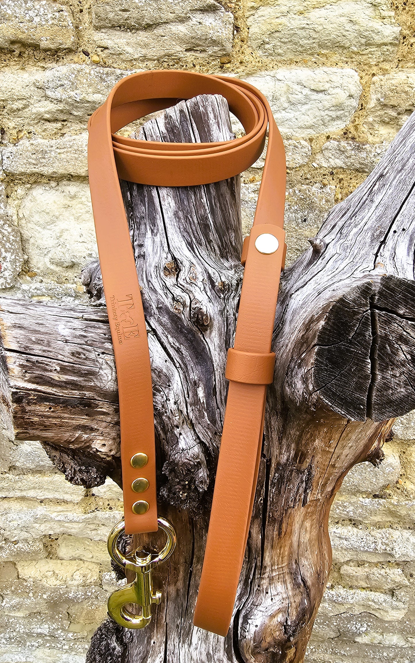 Tan - Waterproof BioThane® Horse break-away Lead Lines