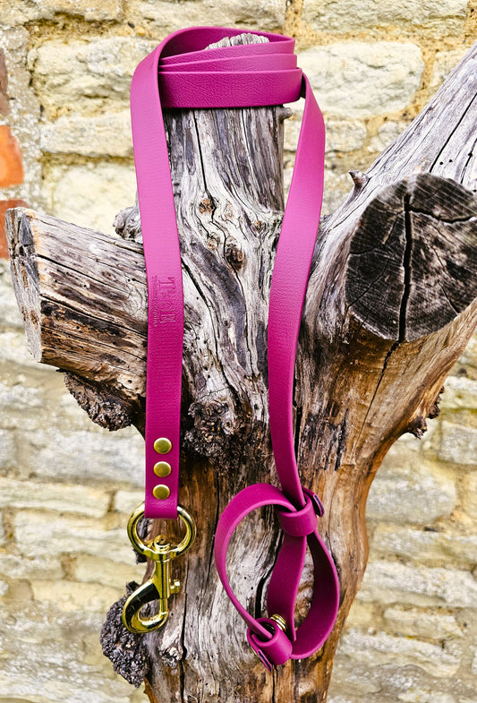 Burgundy - Waterproof BioThane® Horse break-away Lead Lines