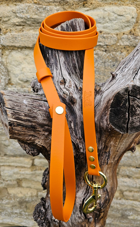 Burnt Orange - Waterproof BioThane® Horse break-away Lead Lines