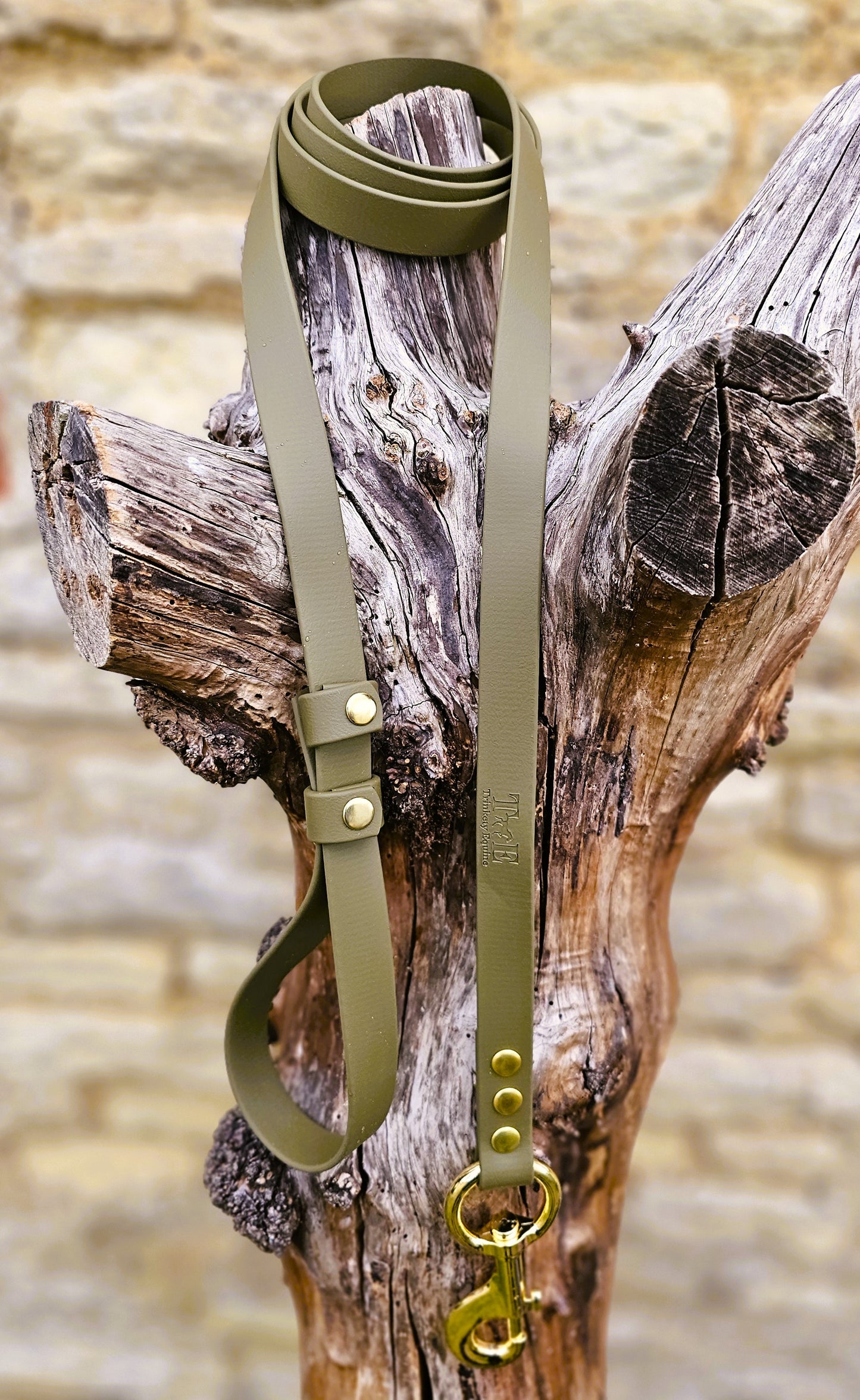 Olive - Waterproof BioThane® Horse break-away Lead Lines