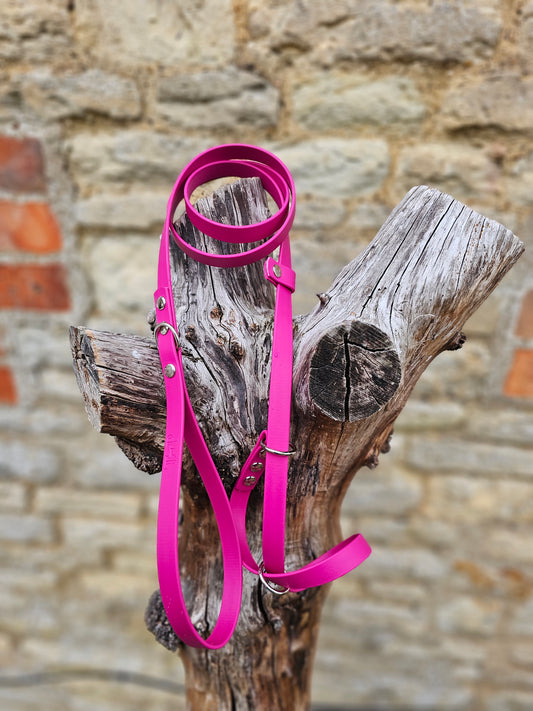 Magenta - Waterproof BioThane© Dog Figure8 Lead
