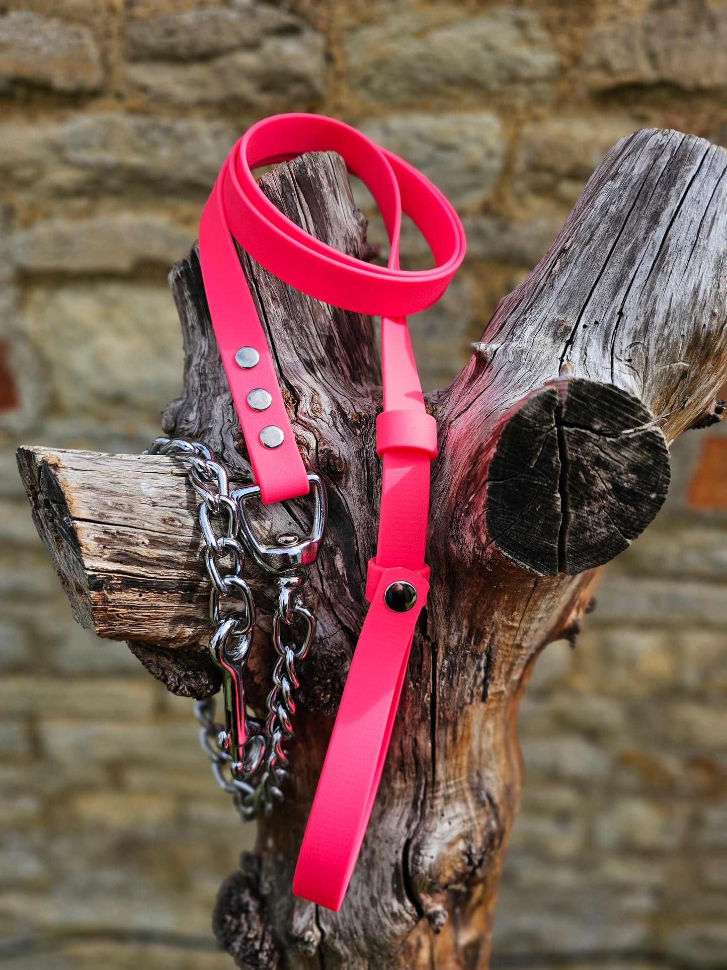 Neon Pink - Waterproof BioThane® Horse break-away Lead Lines