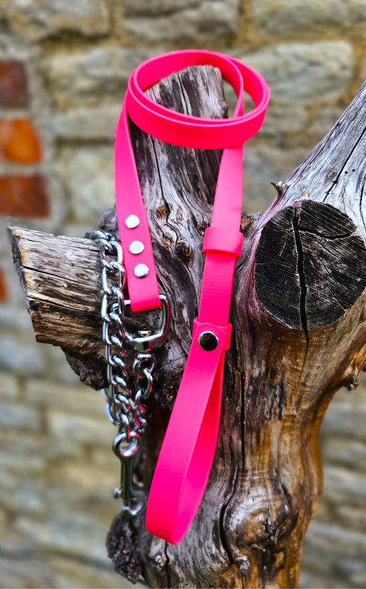 Neon Pink - Waterproof BioThane® Horse break-away Lead Lines