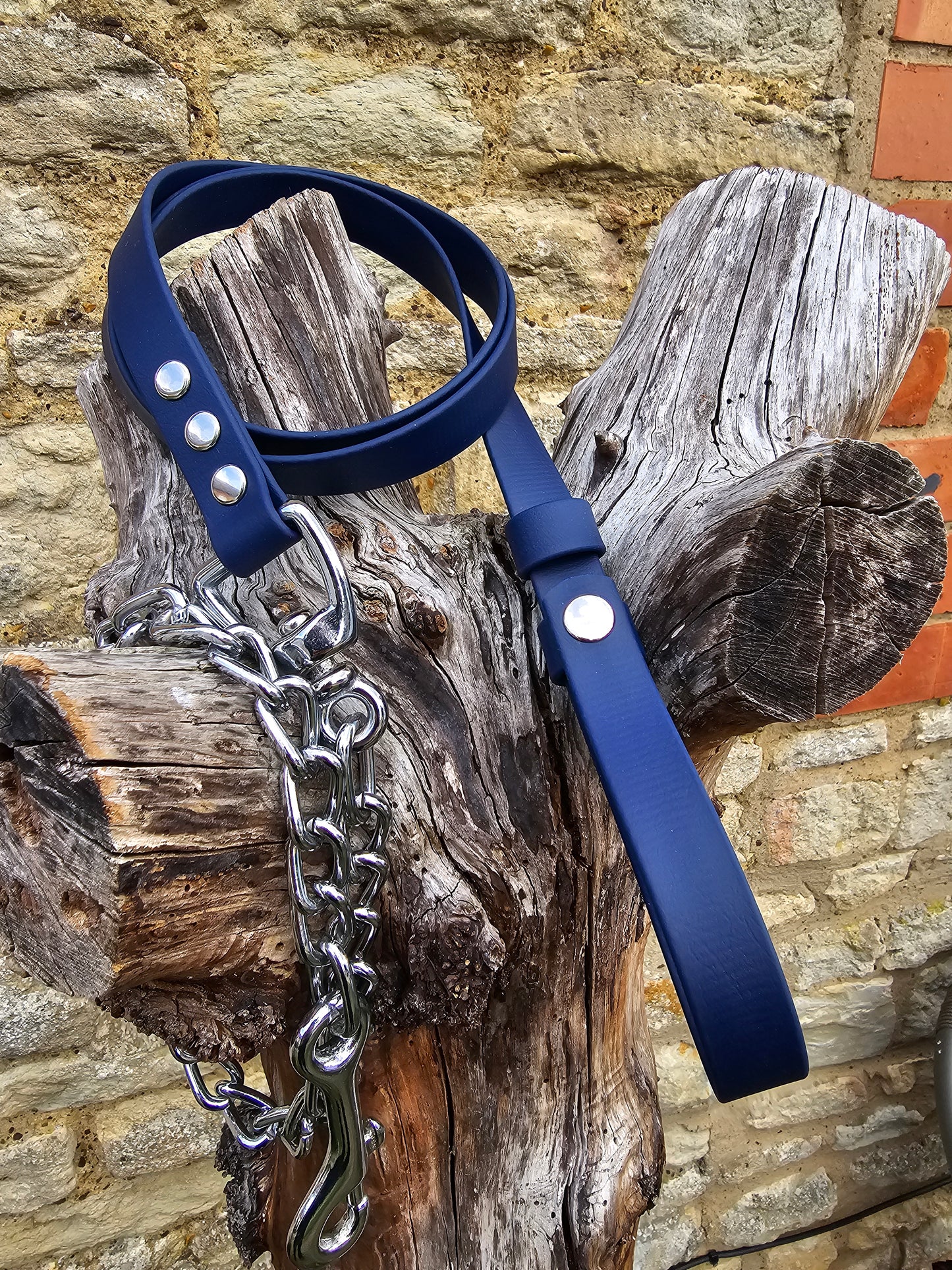 Navy - Waterproof BioThane® Horse break-away Lead Lines