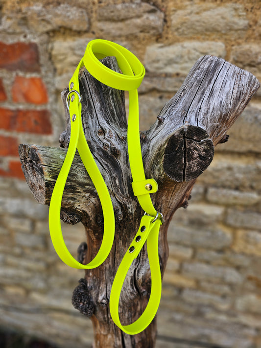 Neon Yellow - Waterproof BioThane© Dog Slip Lead