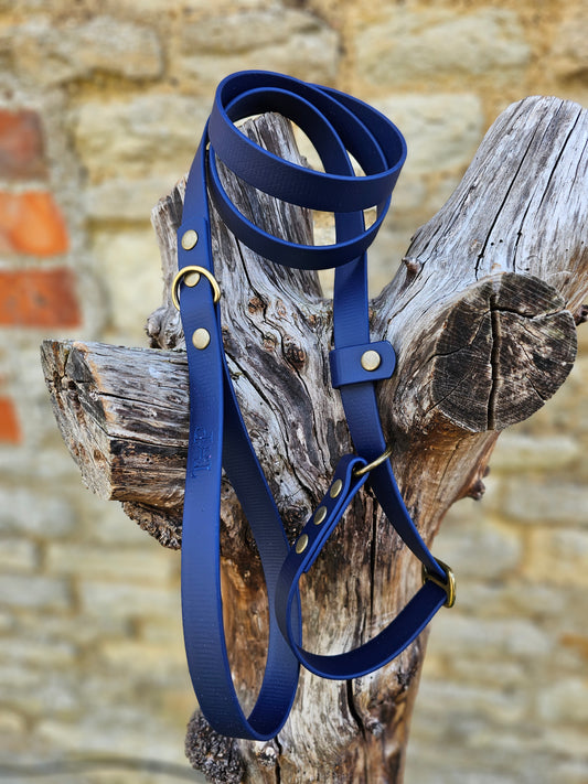 Navy - Waterproof BioThane© Dog Slip Lead