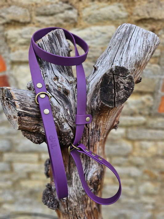 Aubergine - Waterproof BioThane© Dog Slip Lead