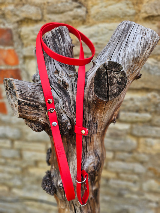 Red - Waterproof BioThane© Dog Slip Lead