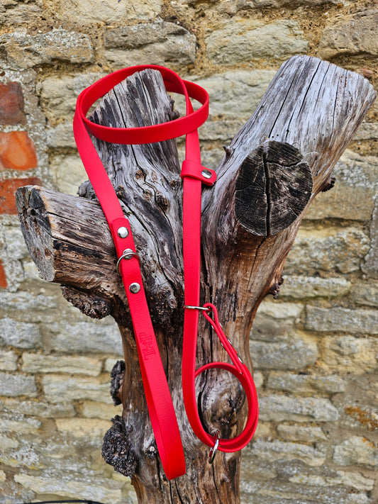 Red - Waterproof BioThane© Dog Figure8 Lead