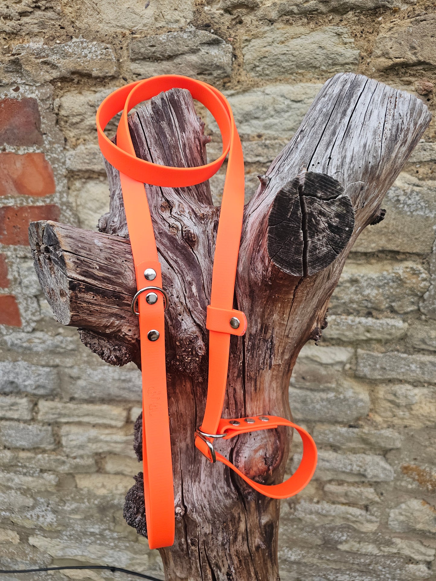 Neon Orange - Waterproof BioThane© Dog Slip Lead