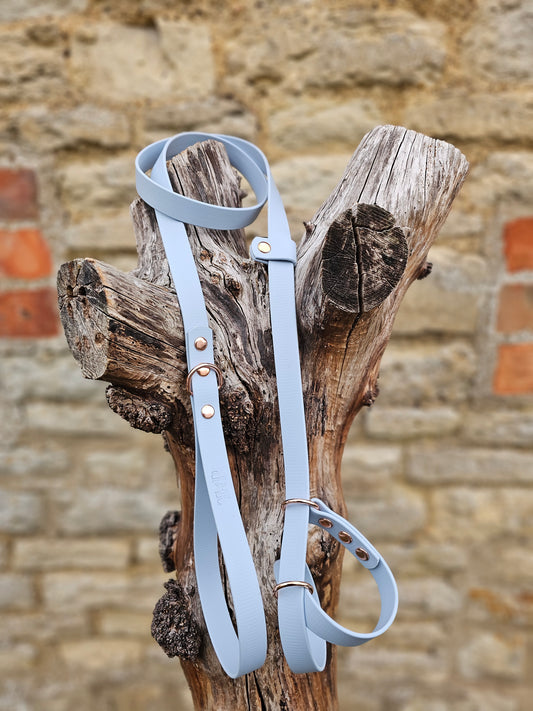 Baby Blue - Waterproof BioThane© Dog Figure8 Lead