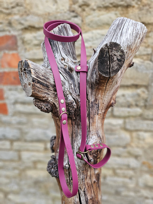 Burgundy - Waterproof BioThane© Dog Slip Lead