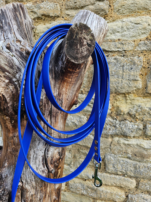 Royal Blue - Waterproof BioThane® Dog Long Line Lead