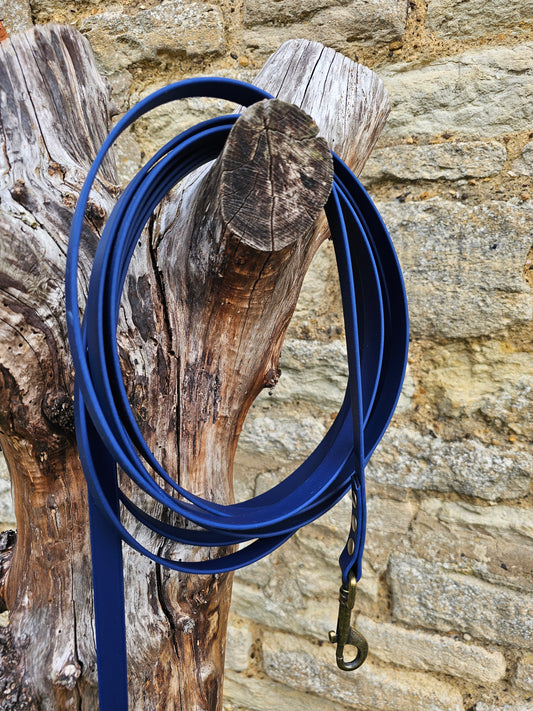 Navy - Waterproof BioThane® Dog Long Line Lead