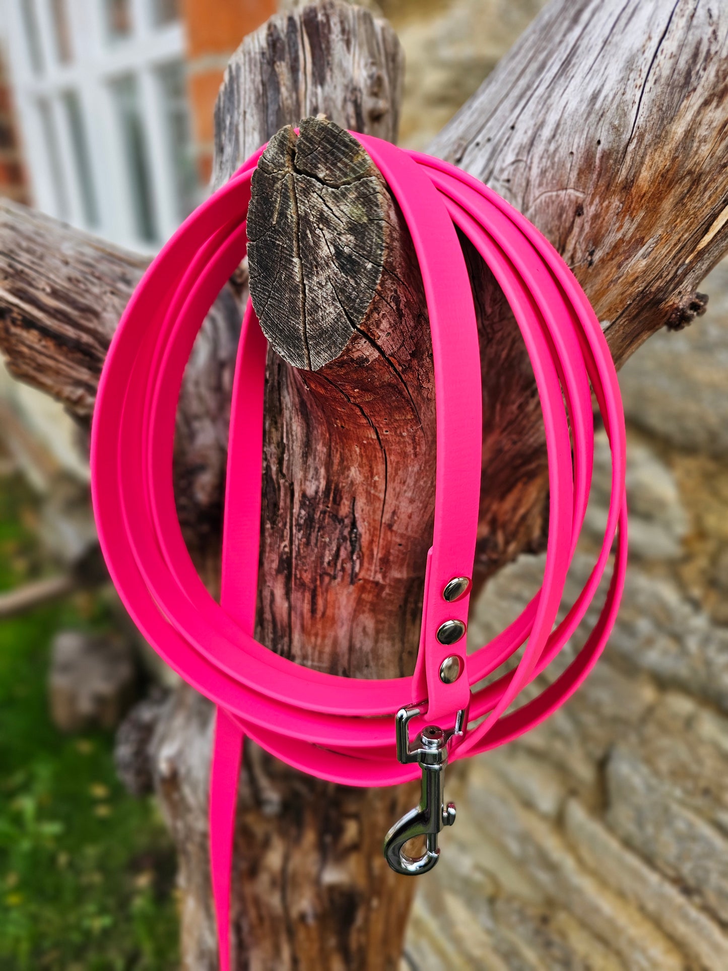 Passion Pink - Waterproof BioThane® Dog Long Line Lead