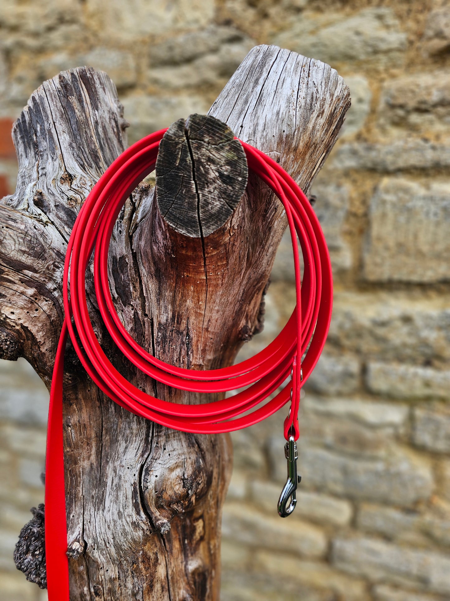 Red - Waterproof BioThane® Dog Long Line Lead