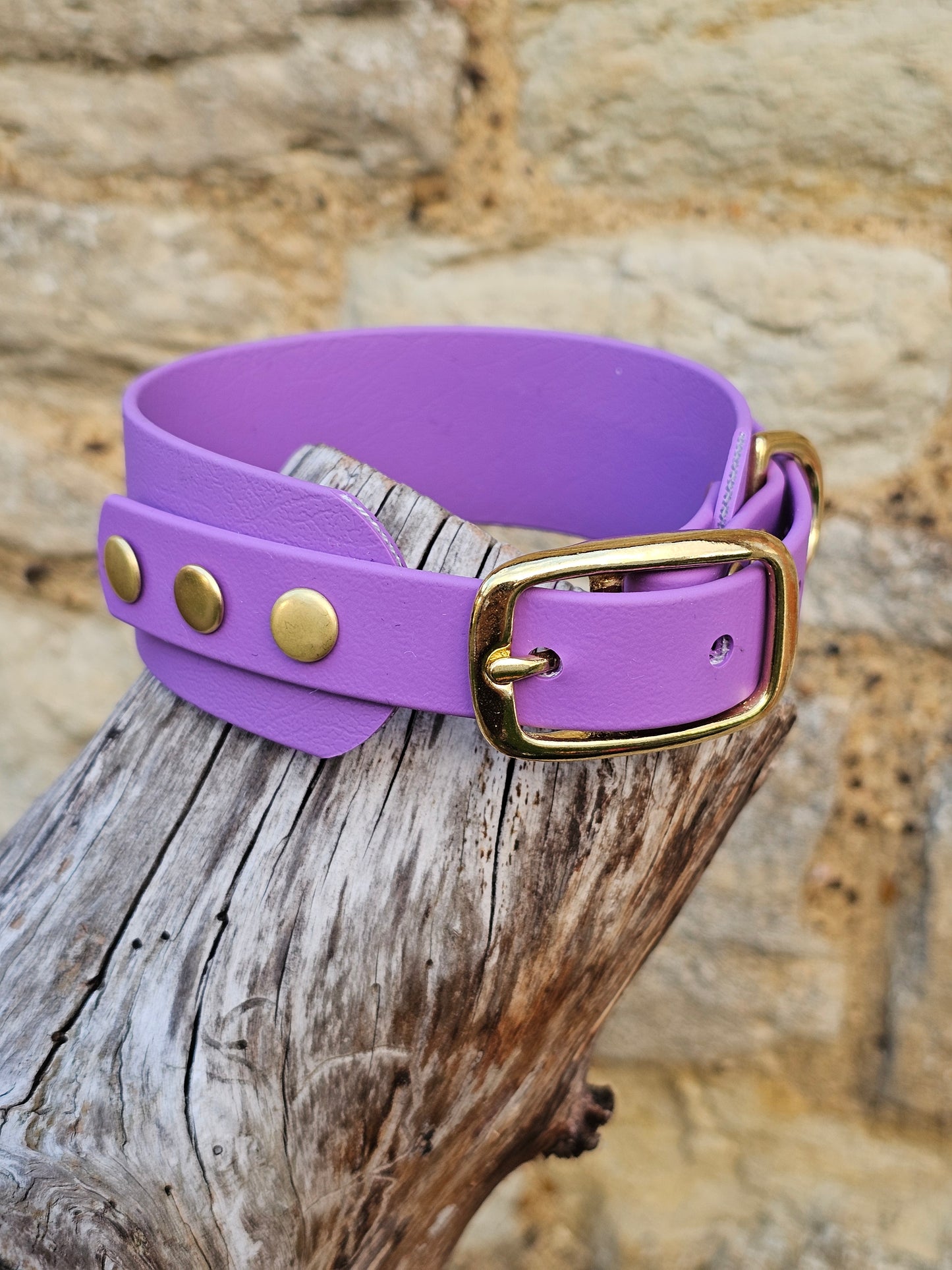 Amethyst - Waterproof BioThane© Wide Fit Dog Collar / Sighthound Collar