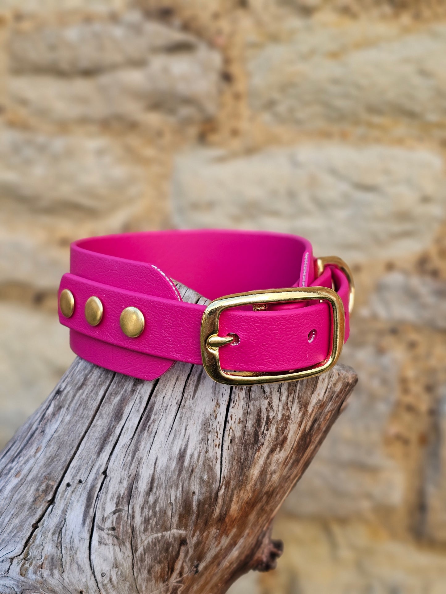 Magenta - Waterproof BioThane© Wide Fit Dog Collar / Martingale Collar