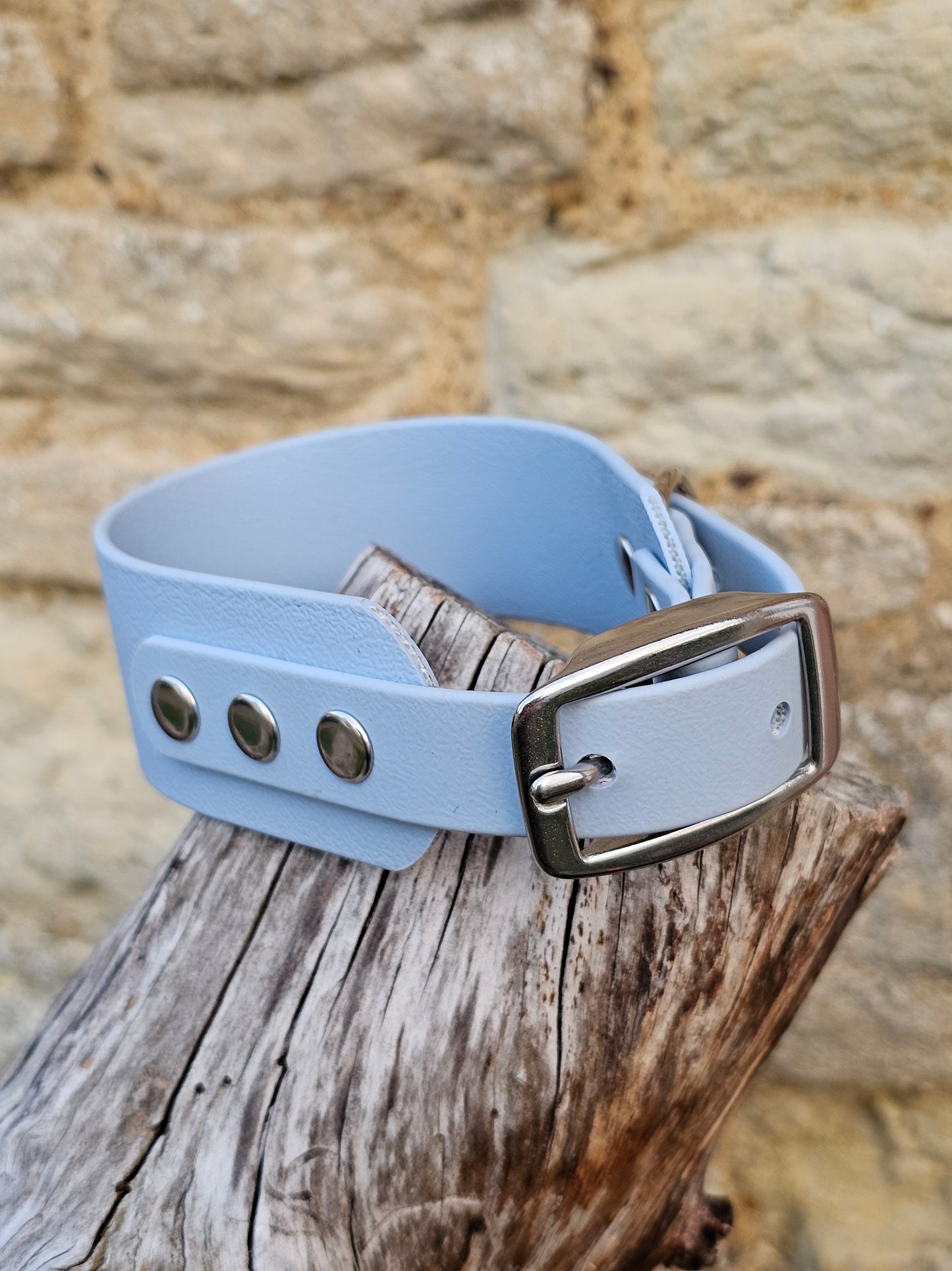 Baby Blue - Waterproof BioThane© Wide Fit Dog Collar  / Martingale Collar