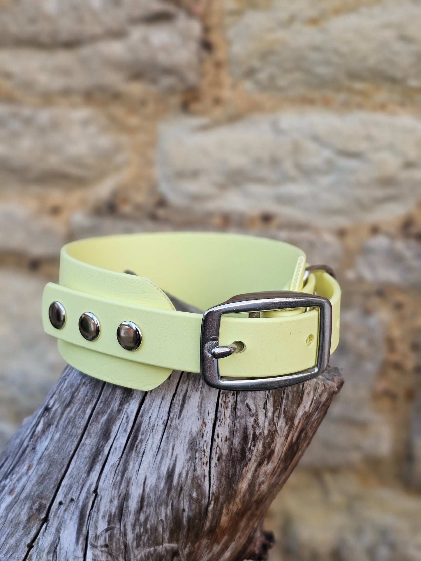 Lemon - Waterproof BioThane© Wide Fit Dog Collar / Martingale Collar