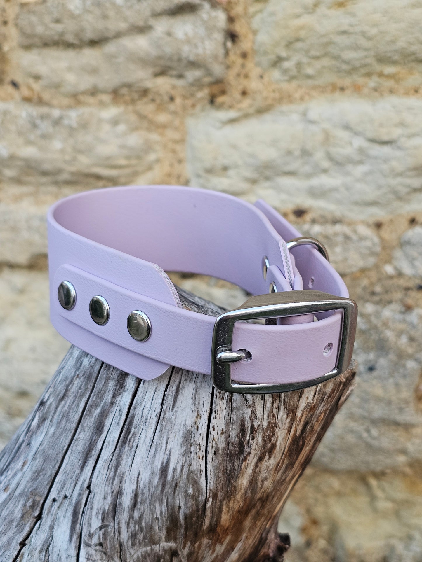 Lilac - Waterproof BioThane© Wide Fit Dog Collar  / Martingale Collar