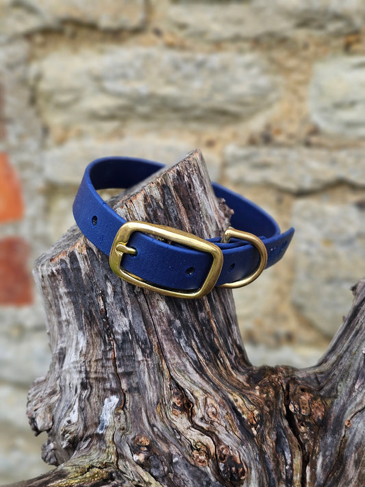 Navy - Waterproof BioThane© Dog Collar