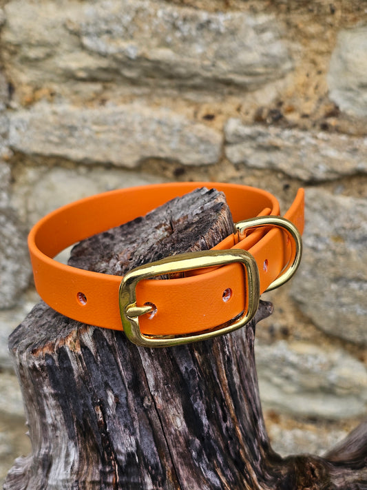 Burnt Orange - Waterproof BioThane© Dog Collar