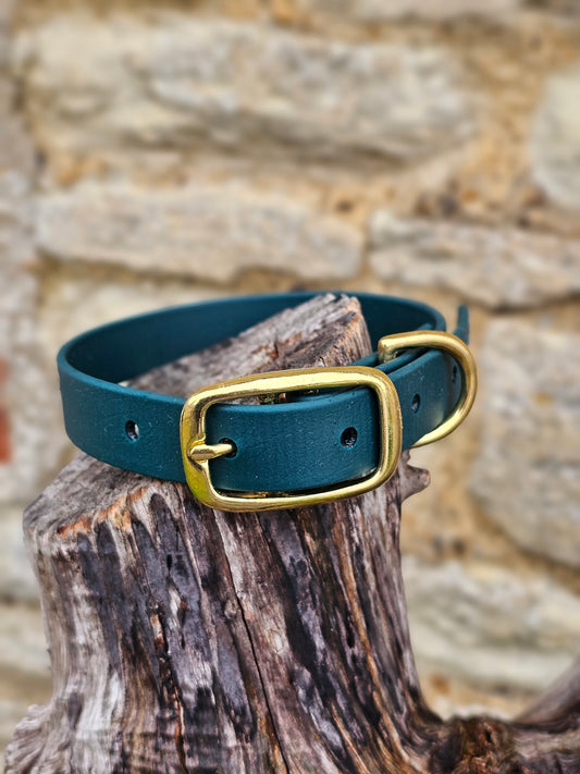 Dark Green - Waterproof BioThane© Dog Collar