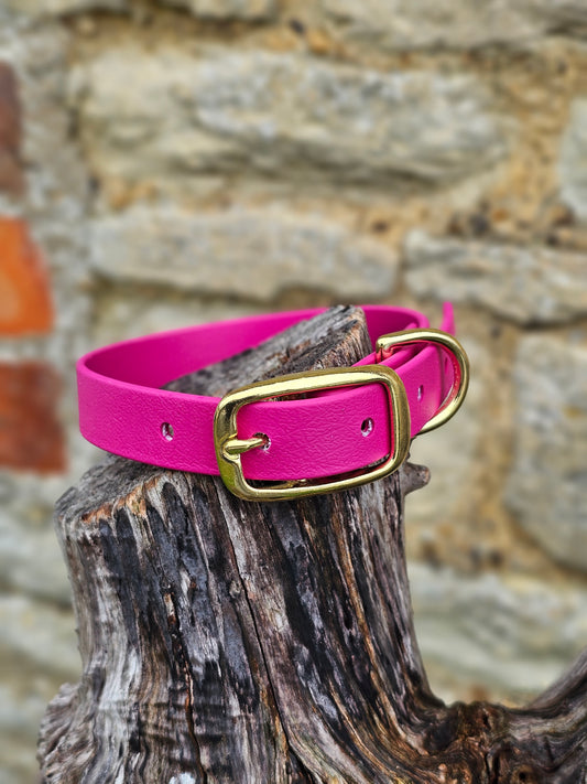 Magenta - Waterproof BioThane© Dog Collar