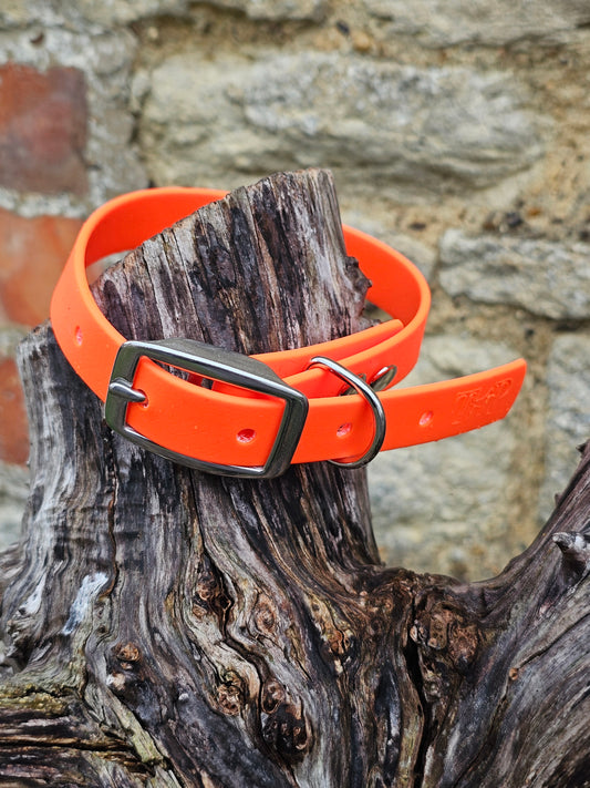 Neon Orange - Waterproof BioThane© Dog Collar