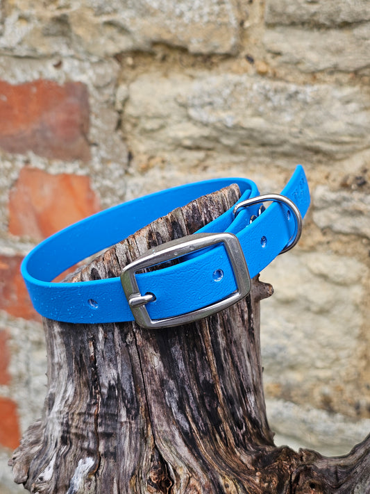 Blue - Waterproof Everlast BioThane© Dog Collar