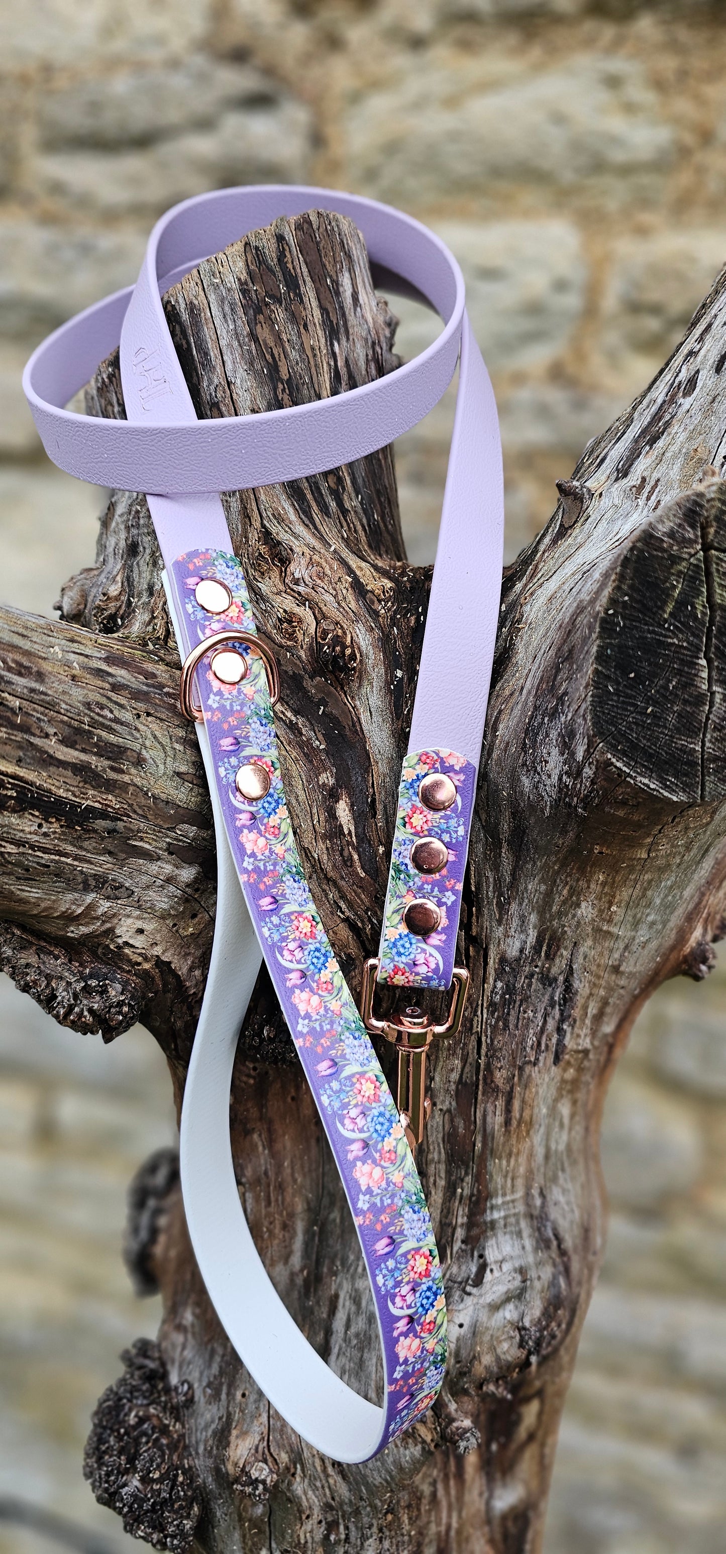 Twilight Blooms – Waterproof BioThane® Dog Lead