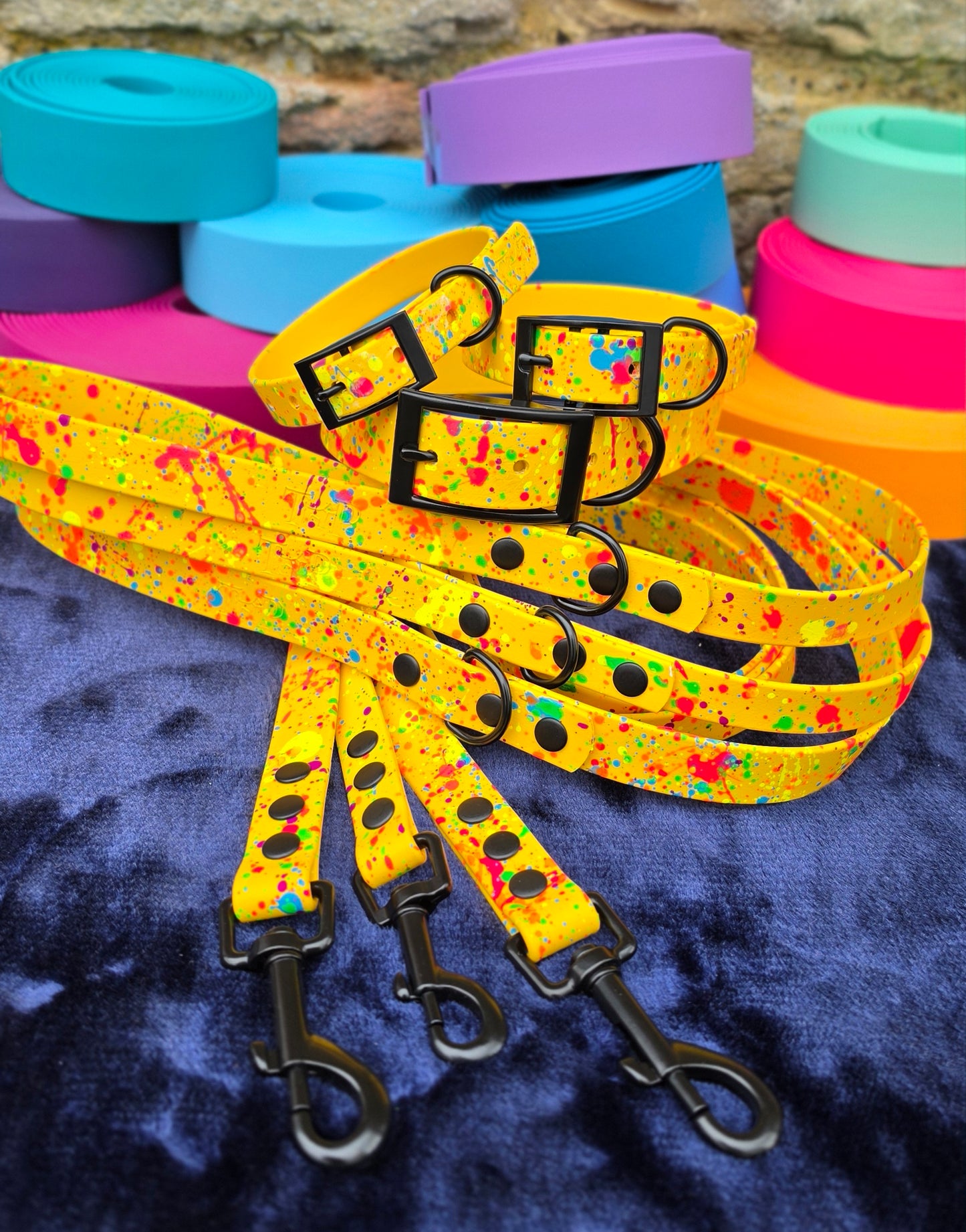 Neon Splatter Bundle - BioThane® 24-piece Bundle