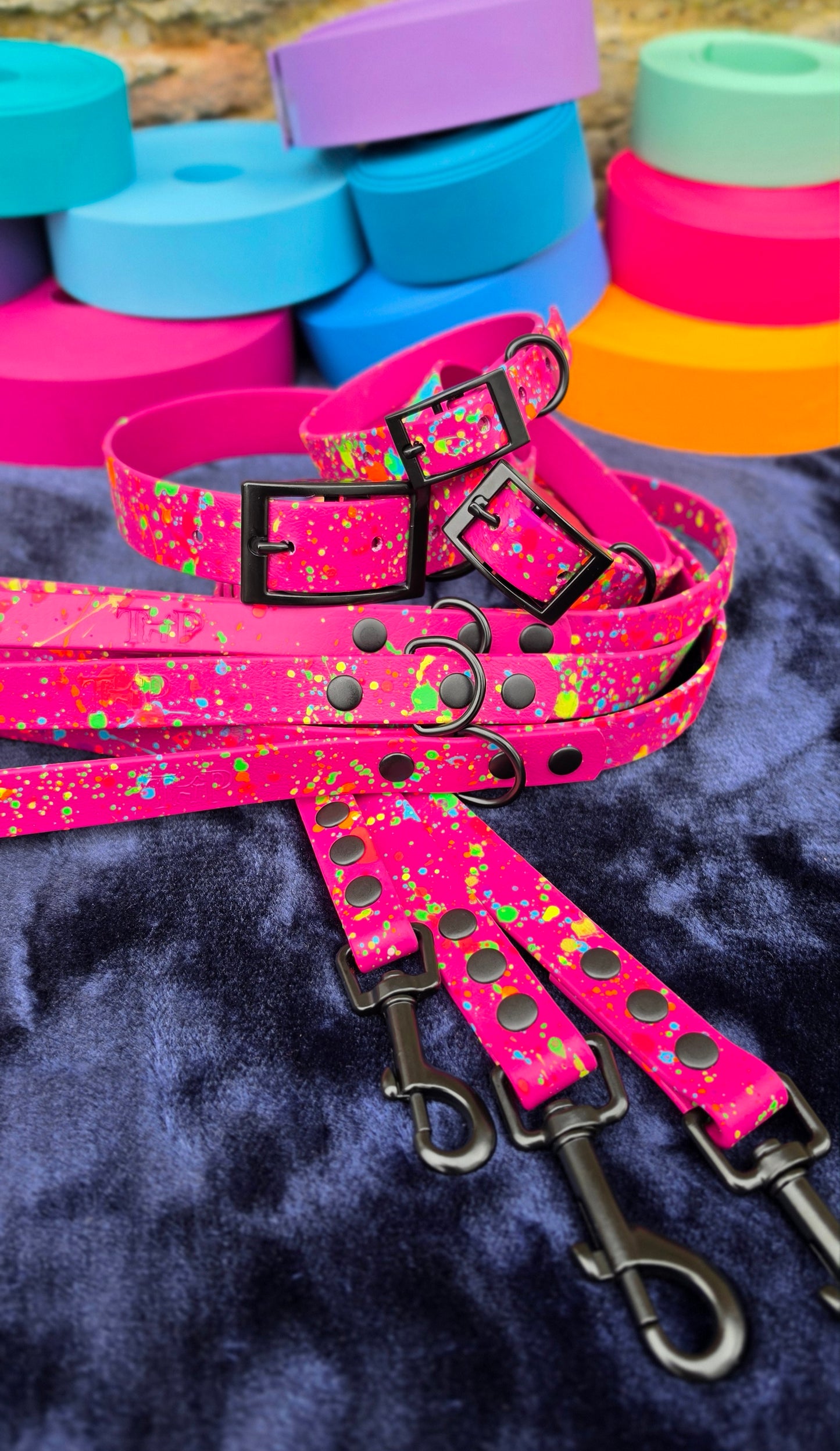 Neon Splatter Bundle - BioThane® 24-piece Bundle