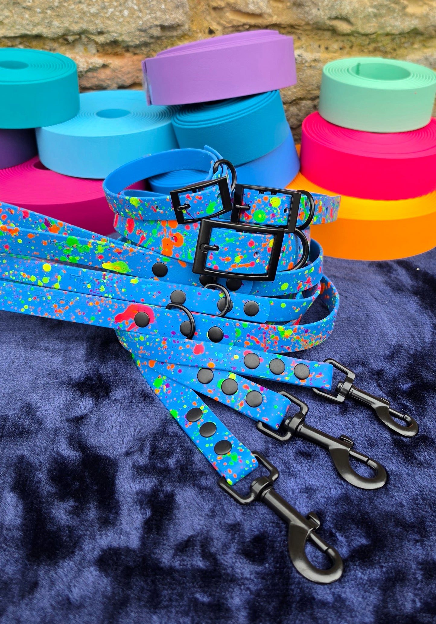 Neon Splatter Bundle - BioThane® 24-piece Bundle
