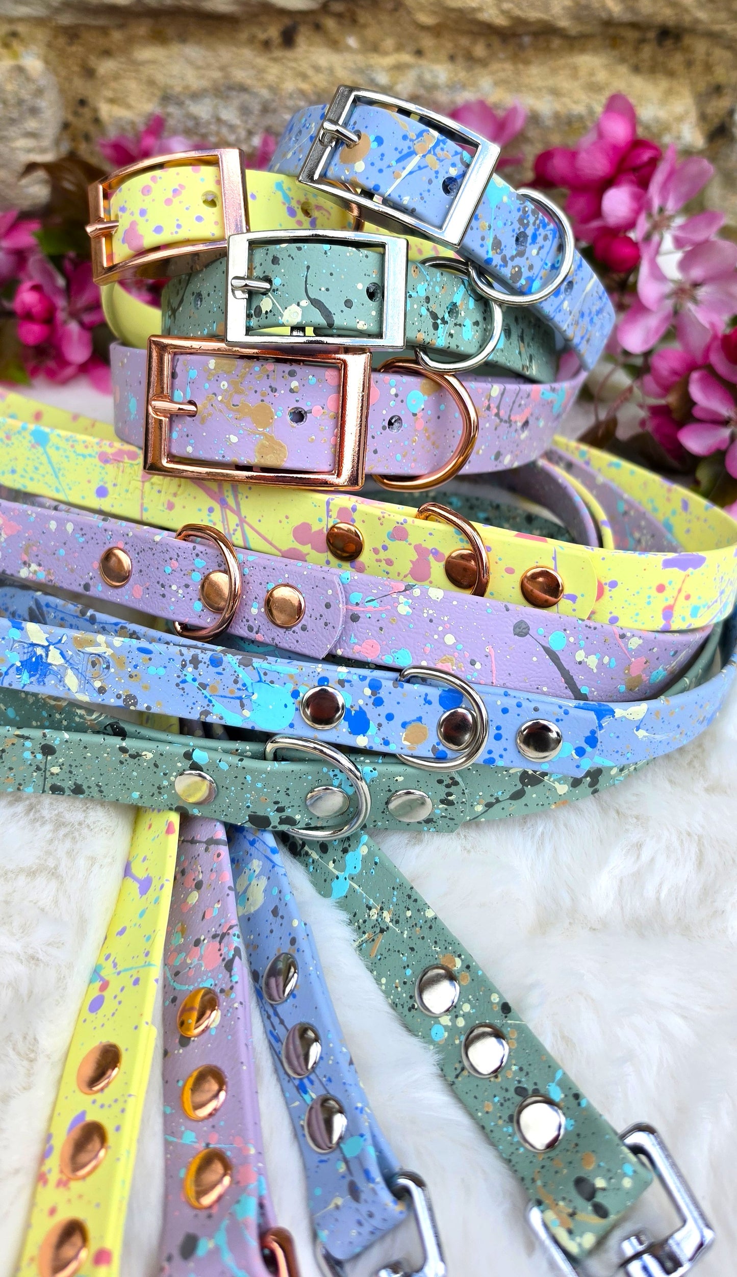 Pastel Splatter Bundle - BioThane® 24-piece Bundle