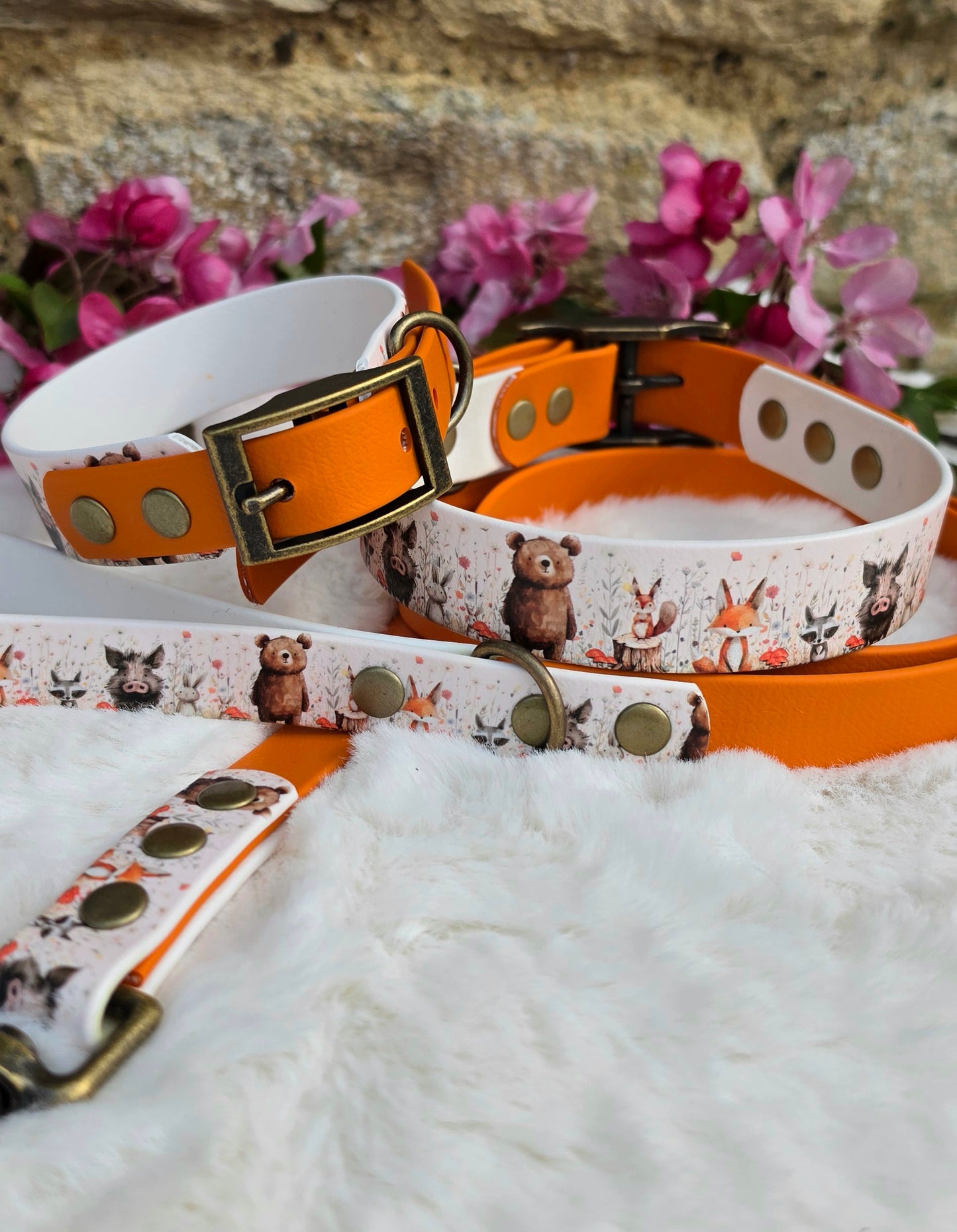 Hello Woodland Waterproof BioThane® Dog Collar