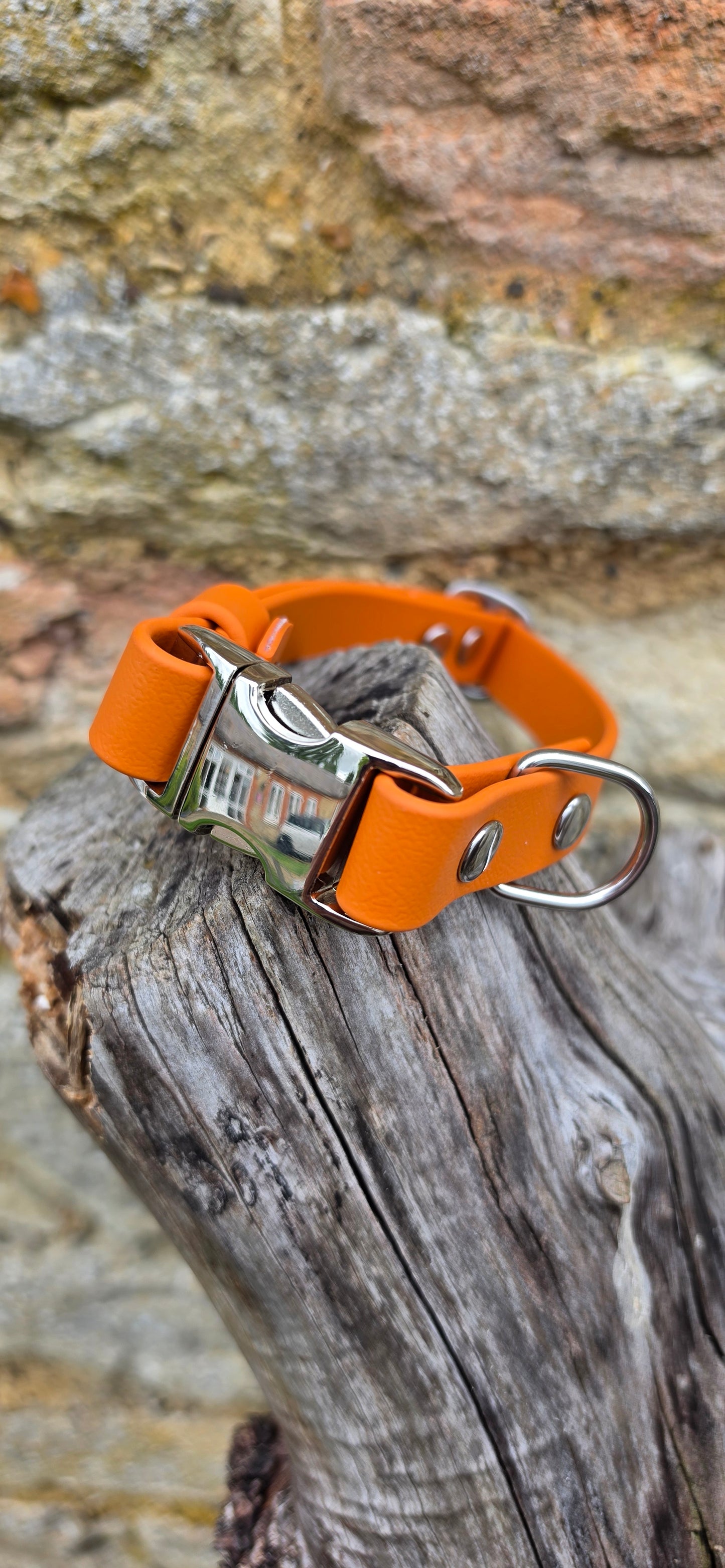 Burnt Orange Waterproof BioThane® Quick Release Dog Collar