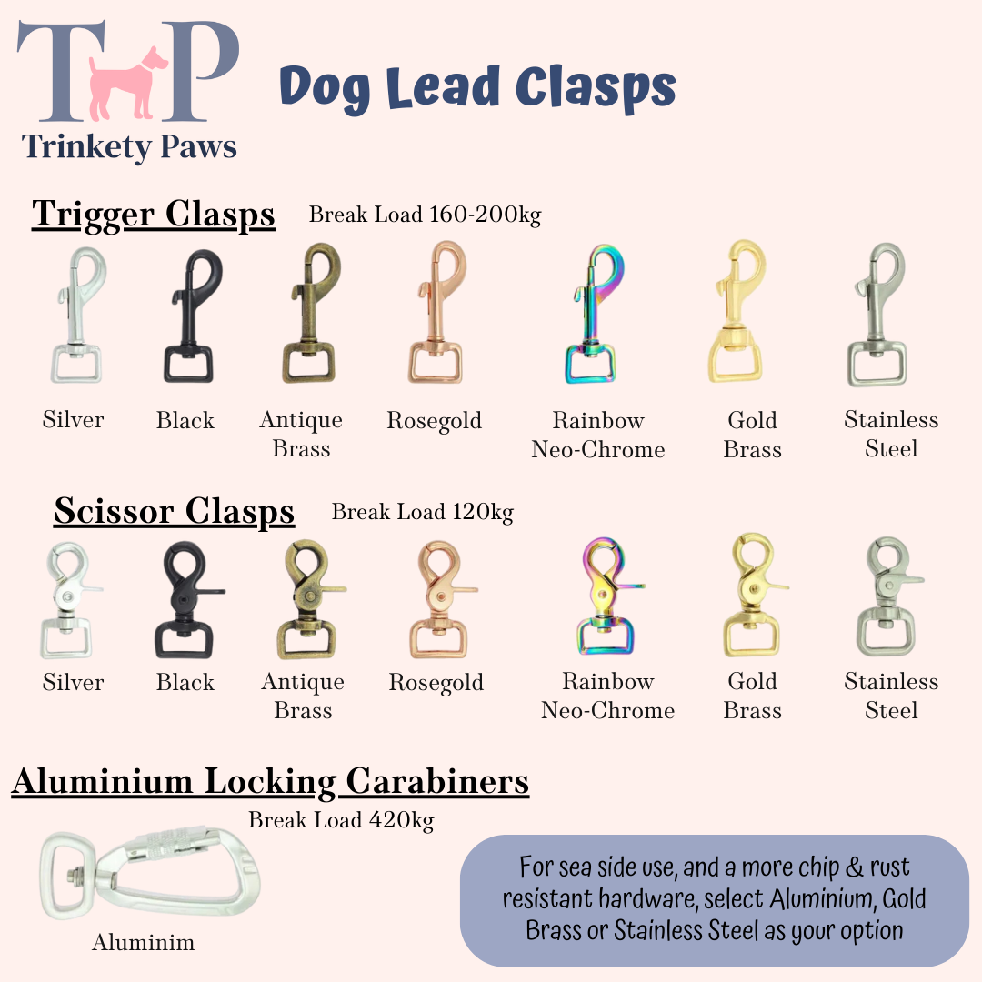 Design Your Own - BioThane® waterproof Handsfree Dog Training Lead / Multiway Dog Lead