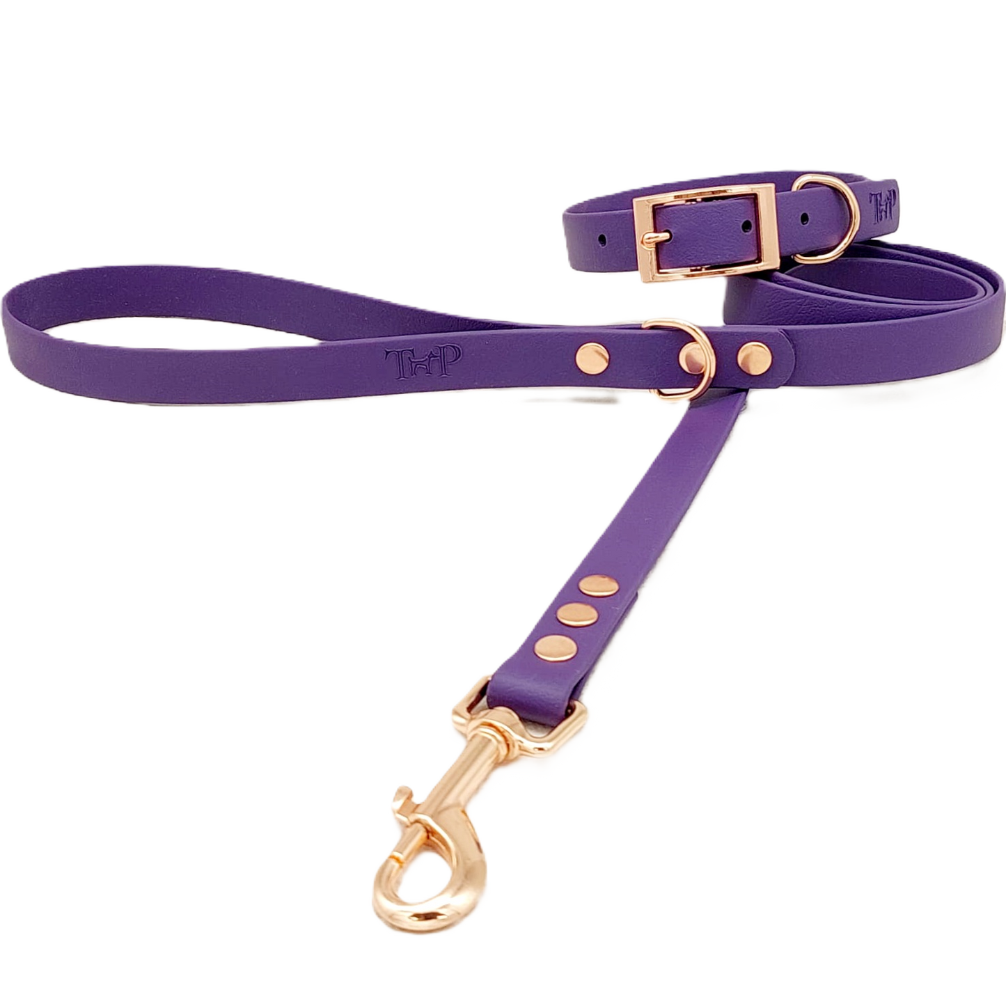 Purple Waterproof BioThane© Dog Collar