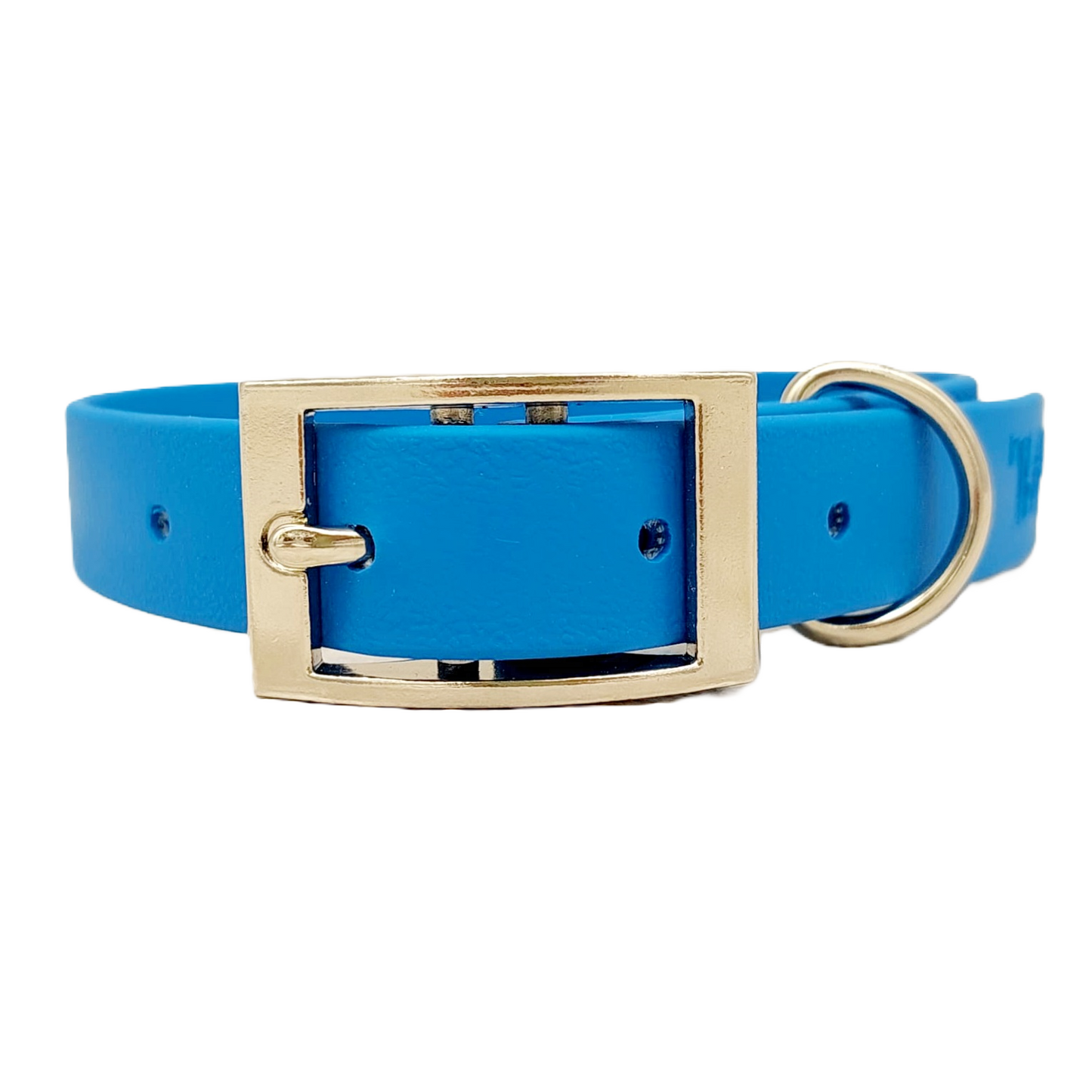 Blue Waterproof BioThane© Dog Collar