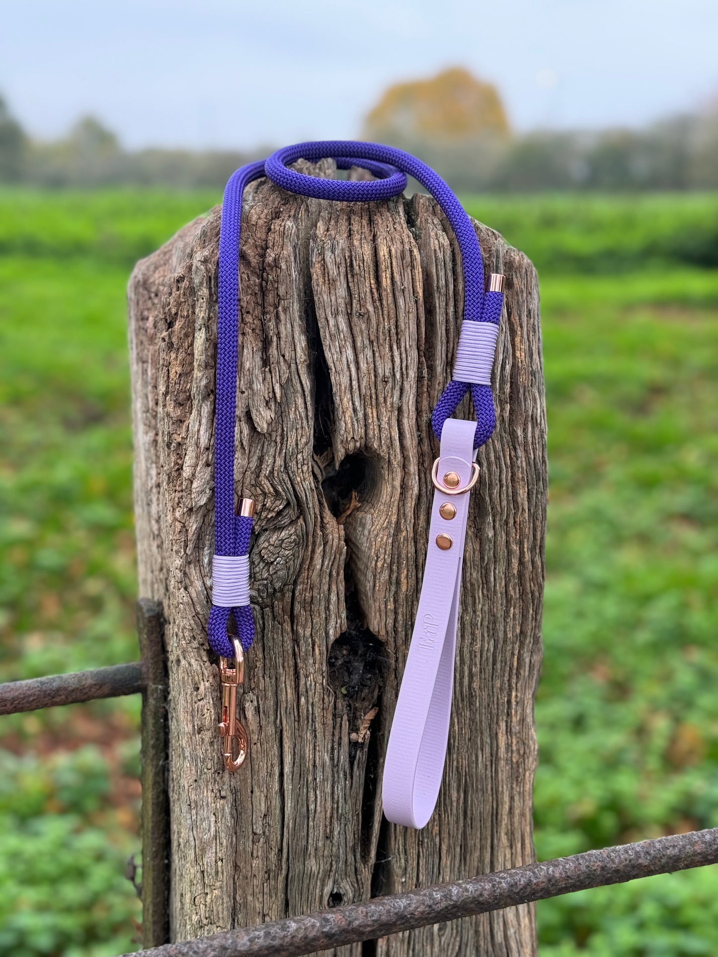 PURPLE & LILAC - Classic Rope BioThane® Dog Lead