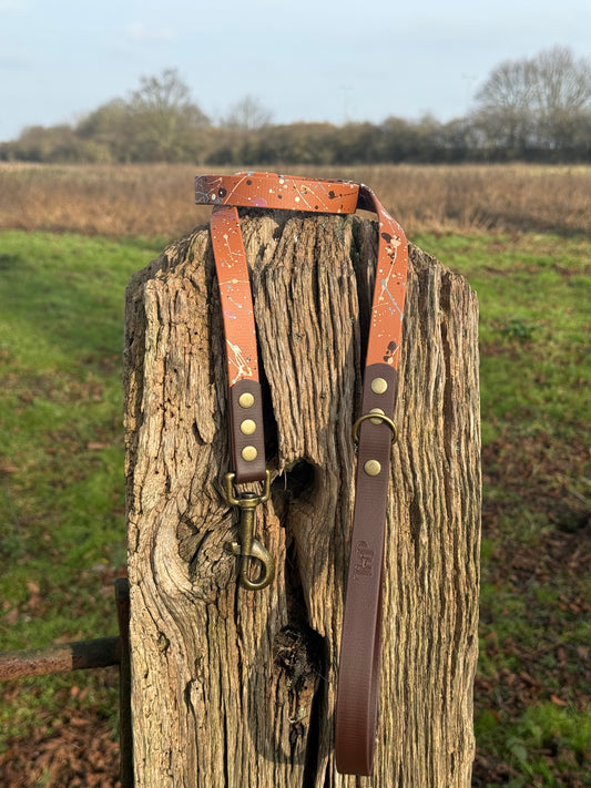 Timberline - BioThane waterproof Splatter Dog Lead Terra Collection