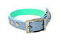 JfP - SEAFOAM/PASTEL BLUE Splatter - Waterproof BioThane© 2-coloured Dog Collar & Lead (Copy)