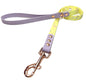 JfP - LEMON/LILAC Splatter - Waterproof BioThane© 2-coloured Dog Collar & Lead